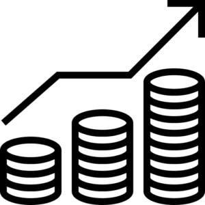 Generate extra revenue icon